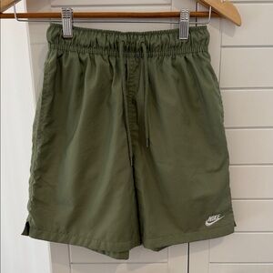 Nike Men’s Olive Athletic Swim-Style Shorts